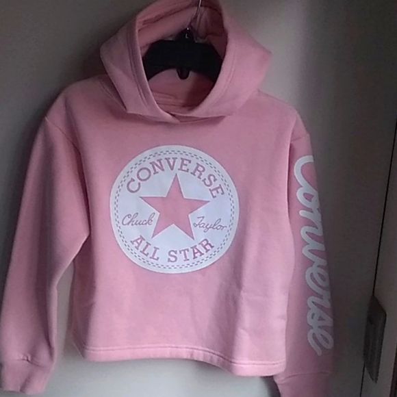 Converse Other - Converse Storm Pink Fleece-lined Hoodie